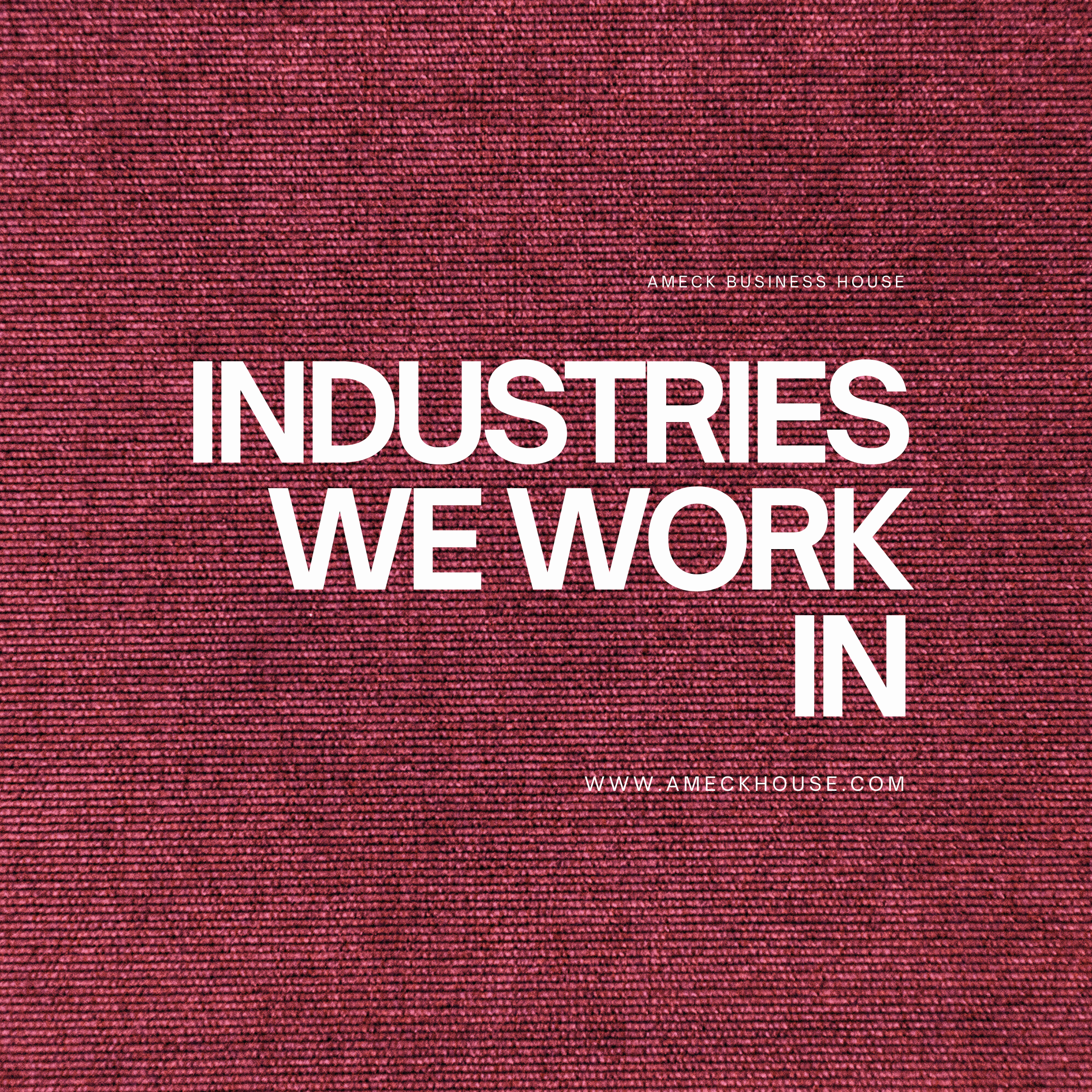 INDUSTRIES WE WORK IN