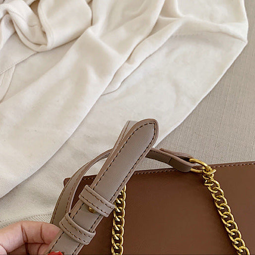 Vintage Bee Chain Crossbody Bag | PU Square Shoulder Handbag A53