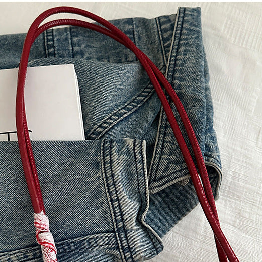 Bowknot Baguette Shoulder Bag | PU Underarm Bag for Women A50