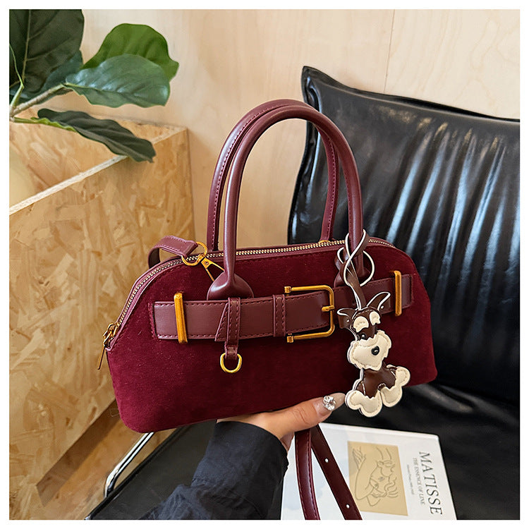 Retro Satchel Bag for Women | PU Leather Commuter Handbag Charm A40