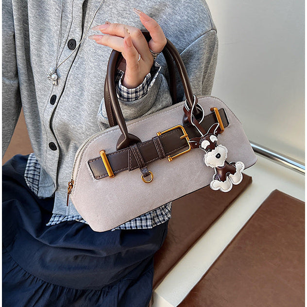 Retro Satchel Bag for Women | PU Leather Commuter Handbag Charm A40