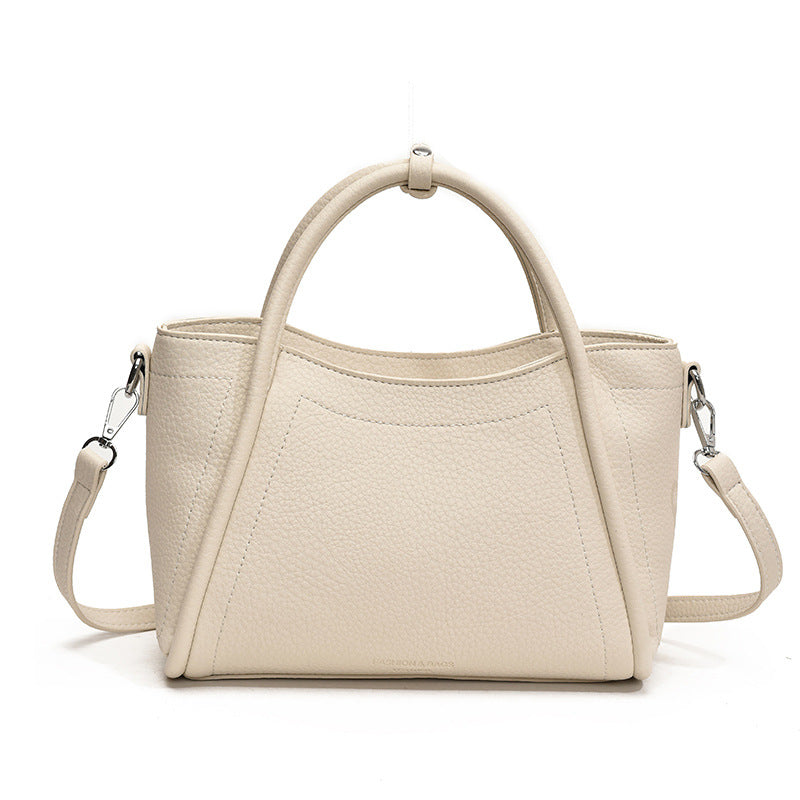 Large Capacity PU Tote Bag for Women | Zipper, Structured A7