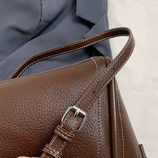 Large Capacity PU Tote Bag for Women | Zipper, Structured A7