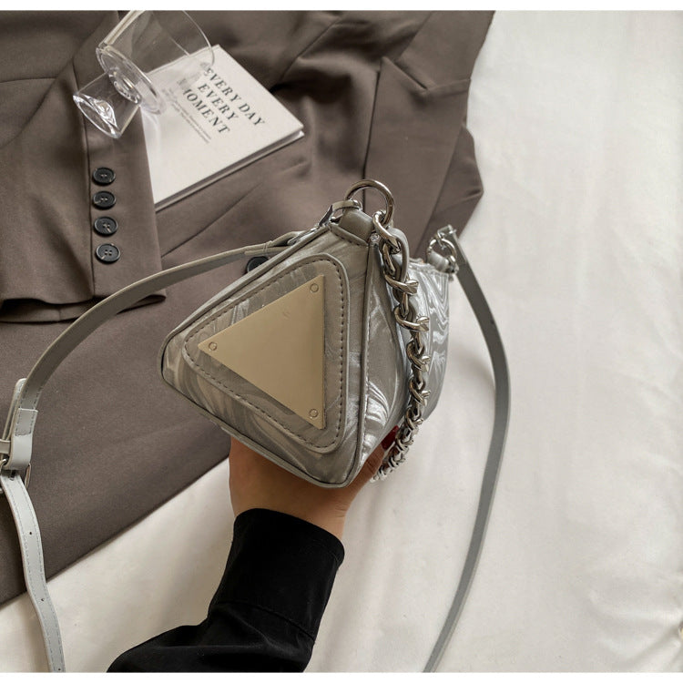Mini Chain Bag for Women | Embossed PU Square Crossbody Bag A19
