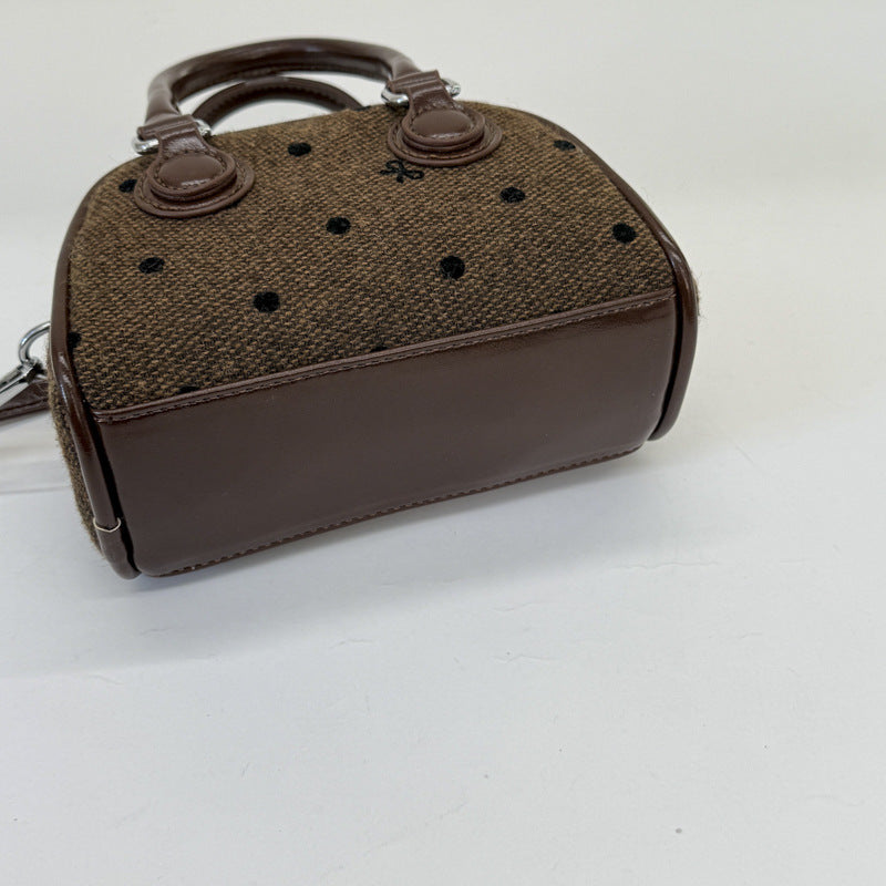 Mini Boston Bag | PU Bowknot Crossbody Handbag for Women A68