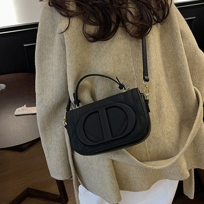 Women's Crossbody Shoulder Bag | Quilted PU Saddle Bag with Top Handle A15