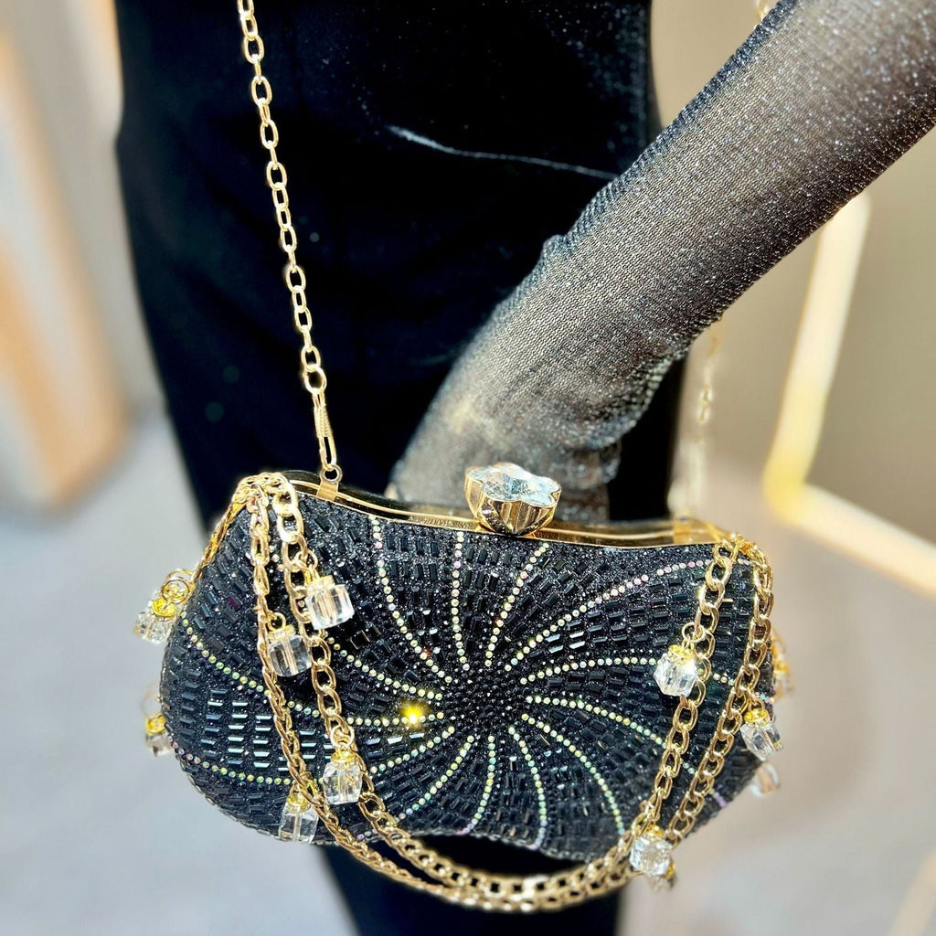 Rhinestone Evening Clutch Bag for Women | Diamond Party Handbag A47