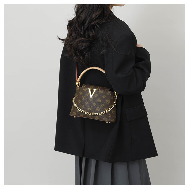 Vintage Pattern Bucket Bag | PU Crossbody Shoulder Bag for Women A69