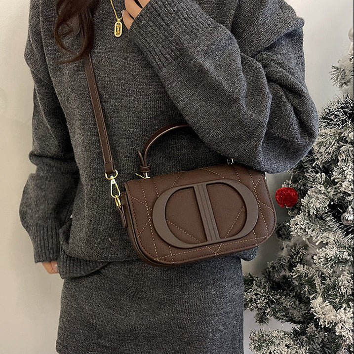 Women's Crossbody Shoulder Bag | Quilted PU Saddle Bag with Top Handle A15