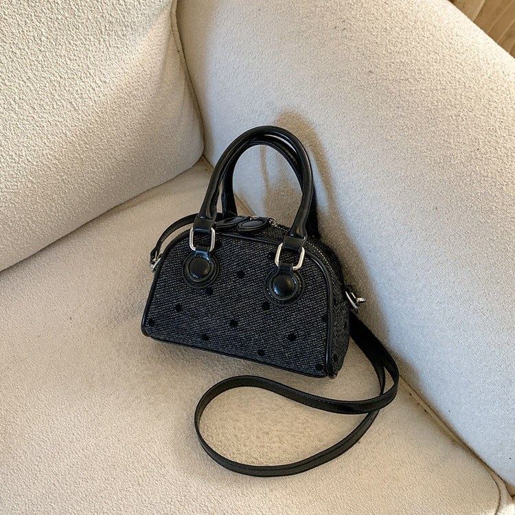 Mini Boston Bag | PU Bowknot Crossbody Handbag for Women A68