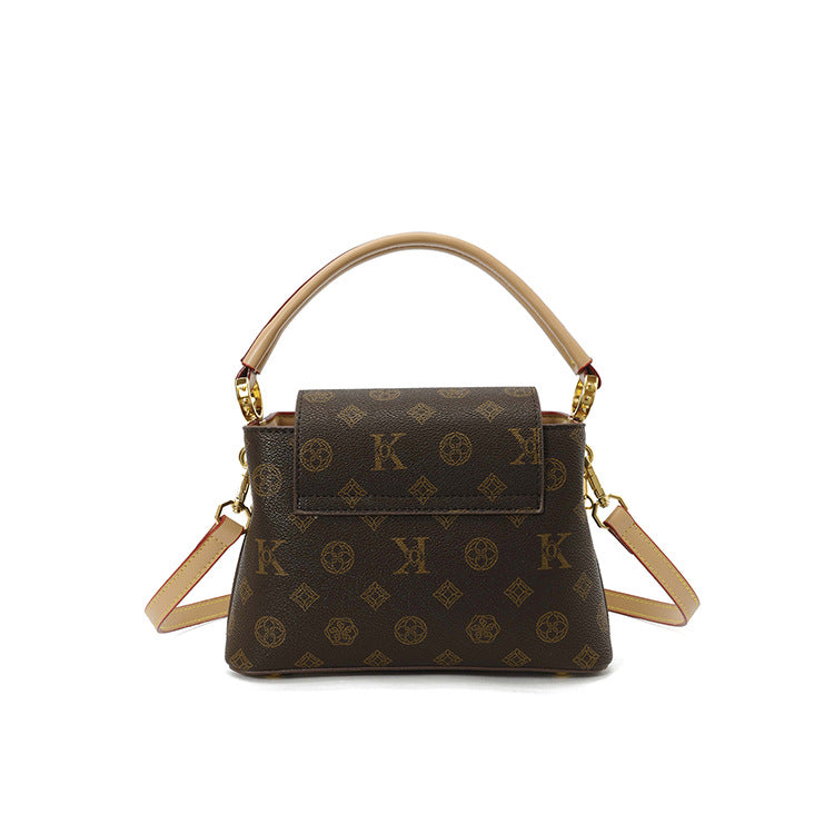 Vintage Pattern Bucket Bag | PU Crossbody Shoulder Bag for Women A69