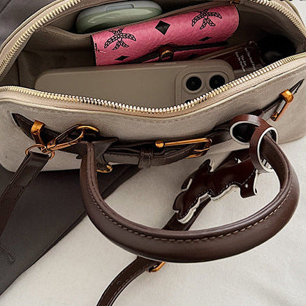 Retro Satchel Bag for Women | PU Leather Commuter Handbag Charm A40