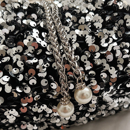 Sequin Bucket Bag | Korean Style Crossbody Evening Bag for Women A62