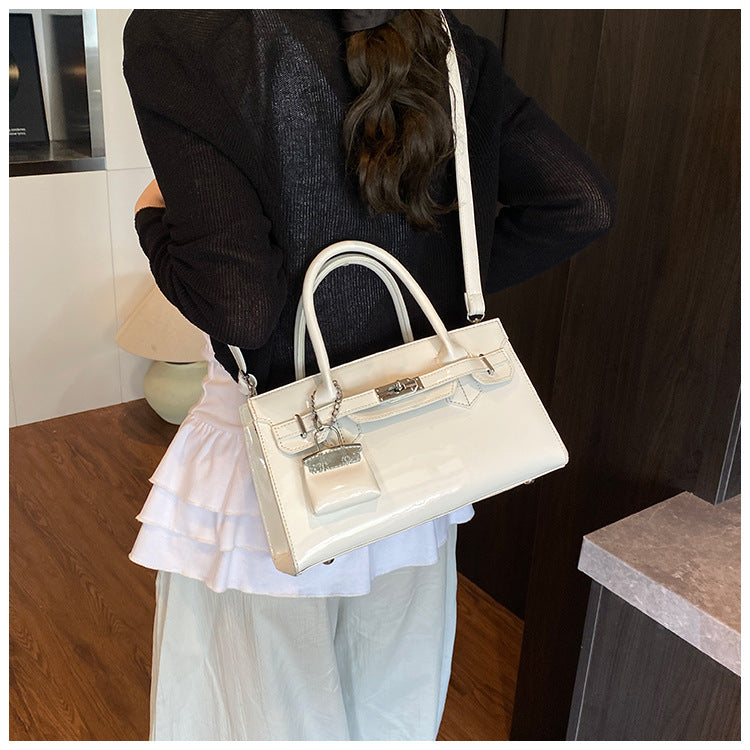 Korean Kelly Tote Bag for Women | PU Leather Underarm Shoulder Bag A45