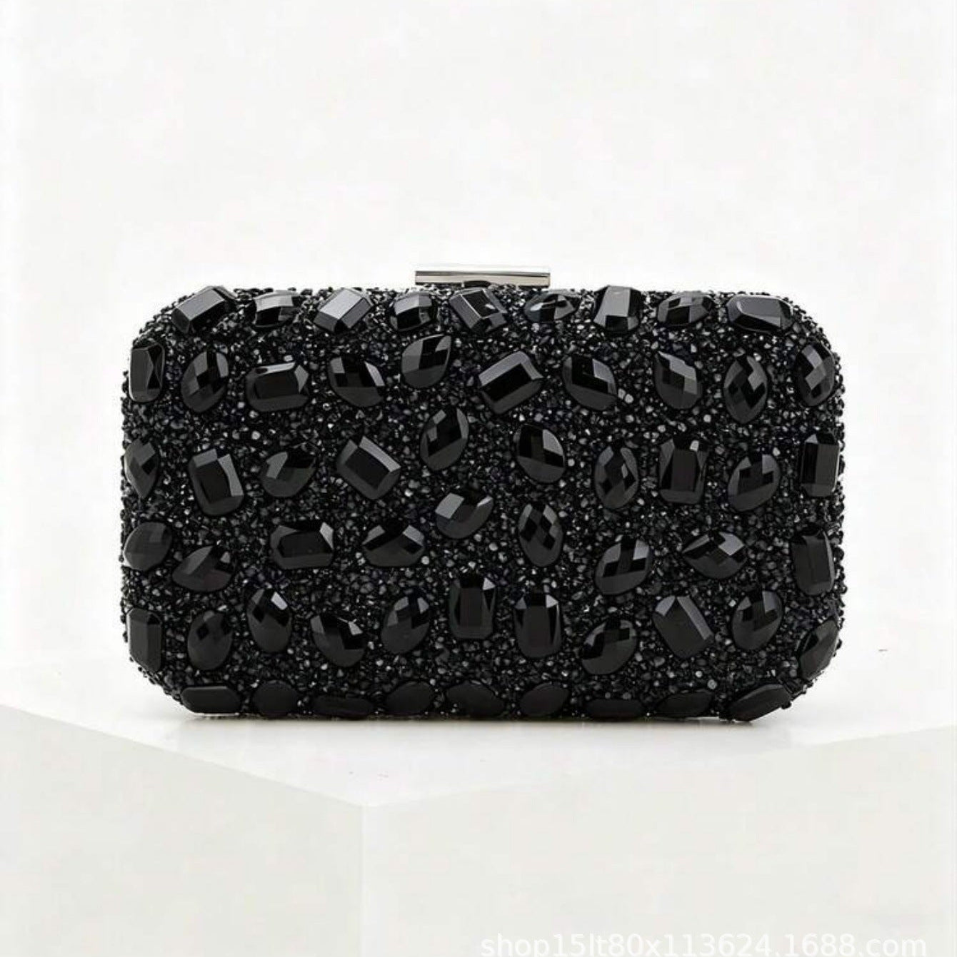 Full Rhinestone Acrylic Clutch Bag | Square Evening Banquet Bag A70