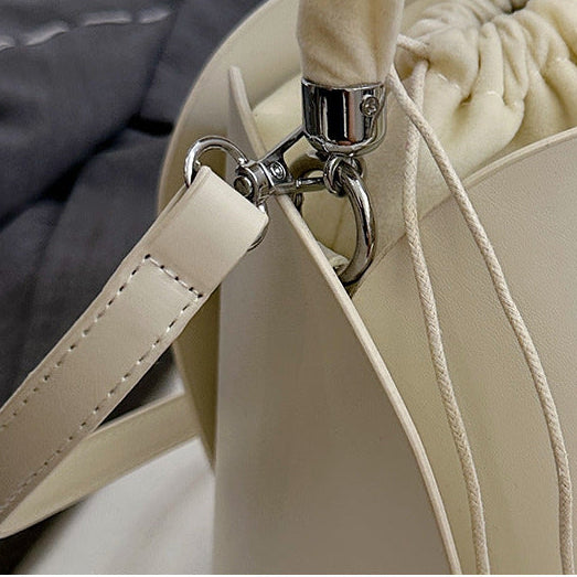 Petal Bucket Bag for Women | Ruched Handle, Drawstring Close A9