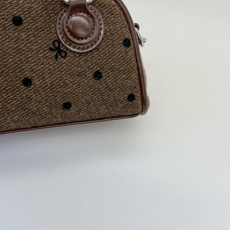 Mini Boston Bag | PU Bowknot Crossbody Handbag for Women A68