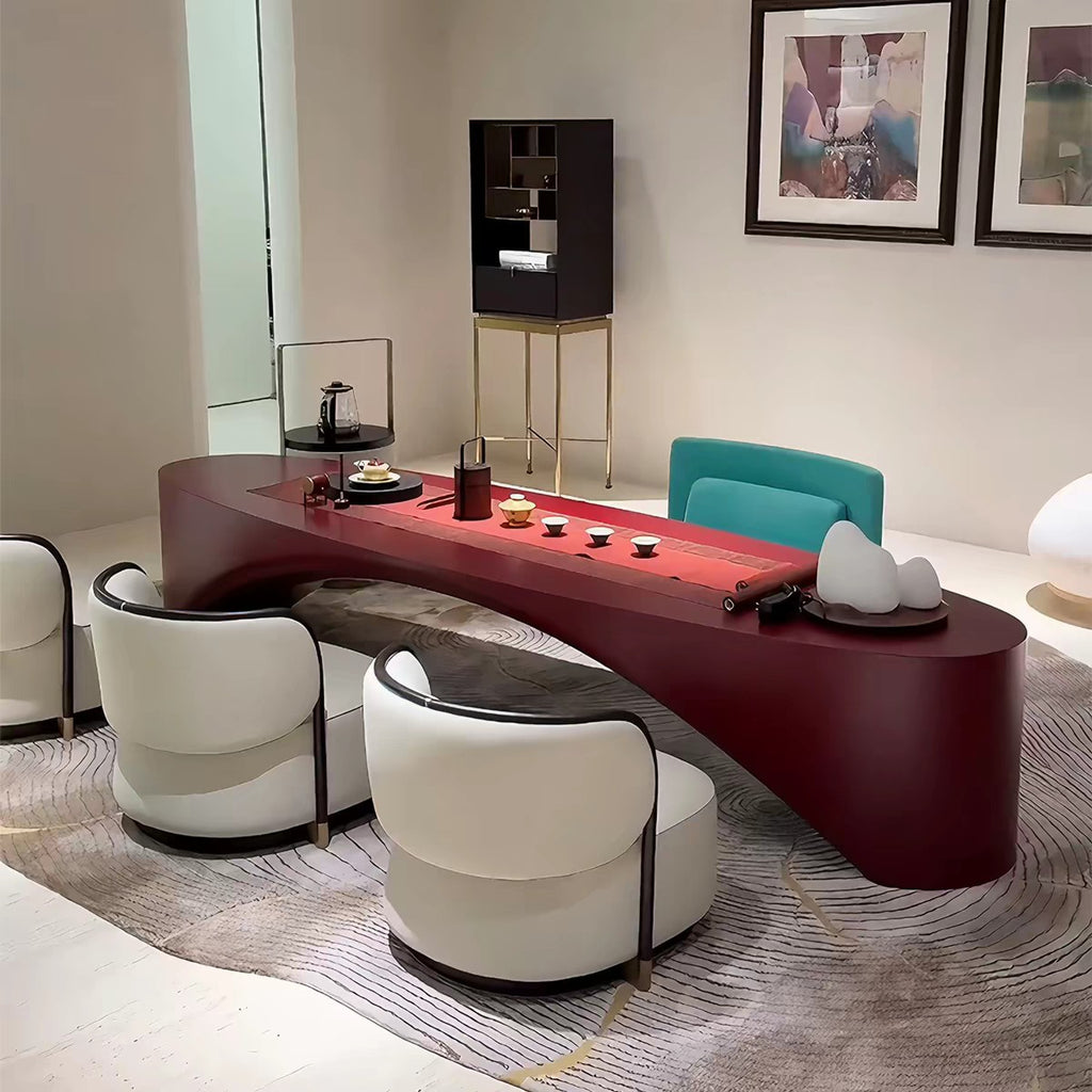 Modern Luxury Coffee Table, Low Table, Irregular Shape A115
