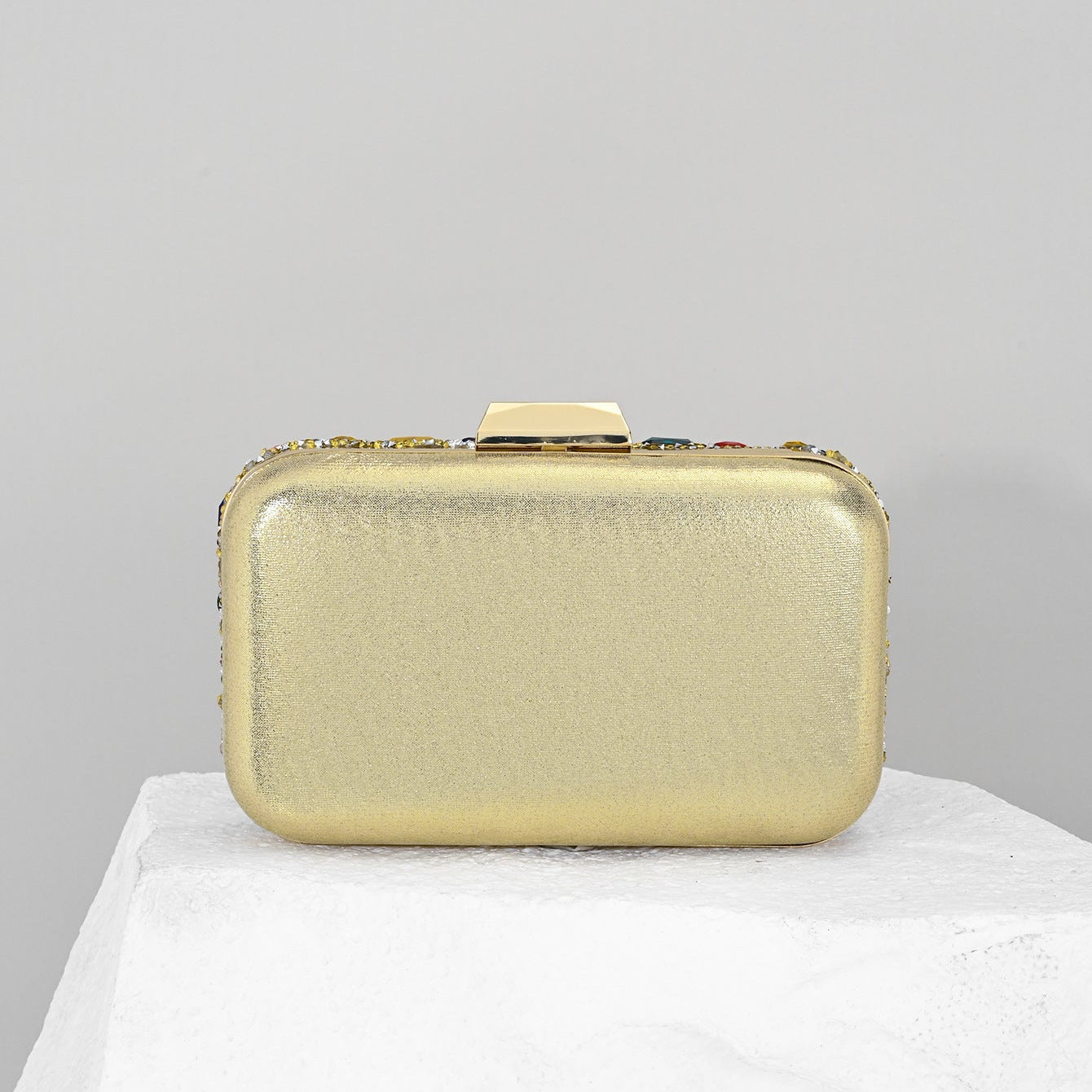 Full Rhinestone Acrylic Clutch Bag | Square Evening Banquet Bag A70