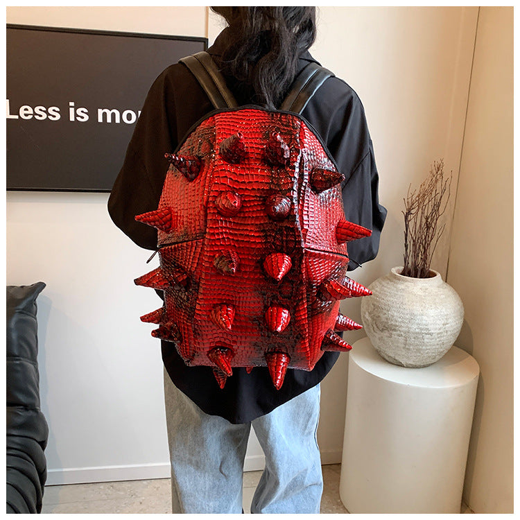 3D Hedgehog PU Backpack | Waterproof Animal Pattern School Bag A58