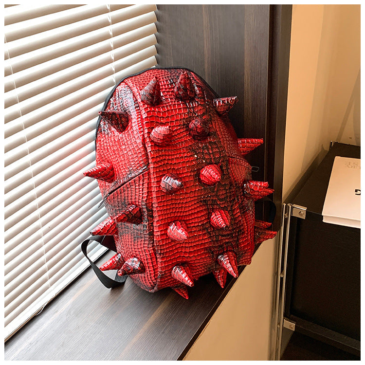 3D Hedgehog PU Backpack | Waterproof Animal Pattern School Bag A58