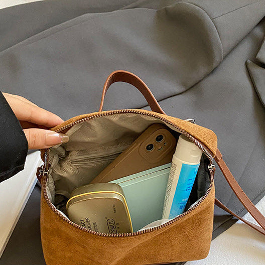 Corduroy Crossbody Bag for Women | Mini Box, Top Handle A2