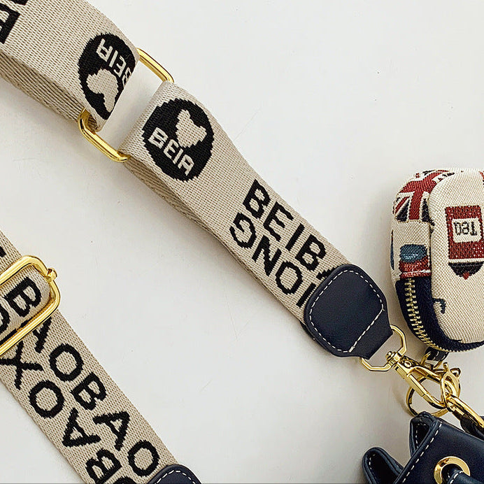 Cartoon Bear Canvas Bucket Bag | Cute Crossbody Bag for Women A52