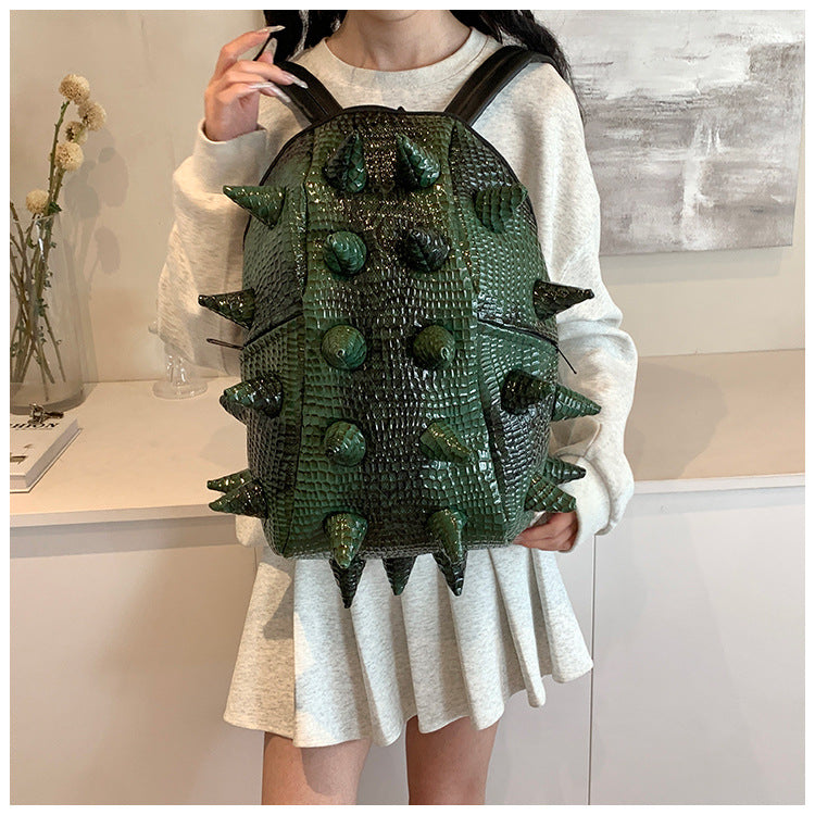3D Hedgehog PU Backpack | Waterproof Animal Pattern School Bag A58