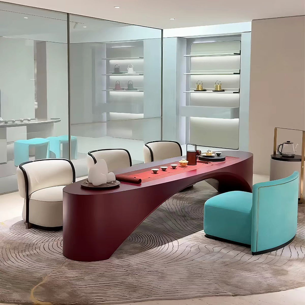 Modern Luxury Coffee Table, Low Table, Irregular Shape A115