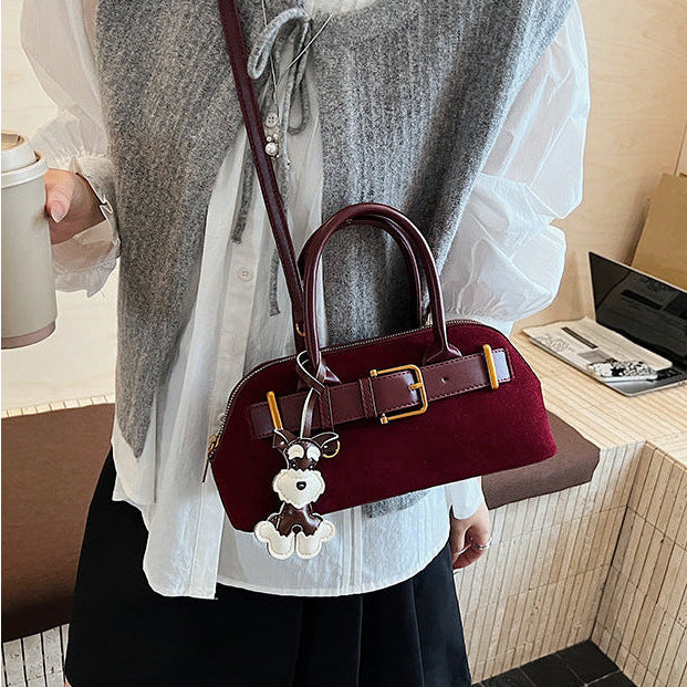 Retro Satchel Bag for Women | PU Leather Commuter Handbag Charm A40