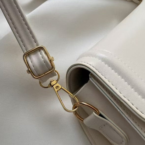 PU Leather Saddle Bag for Women | Retro Crossbody, Magnetic A5