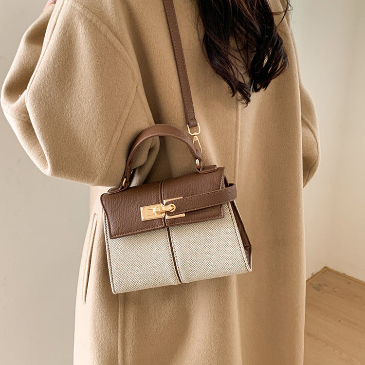 Classic Kelly Lock Bag for Women | PU Leather Crossbody Shoulder Bag A44