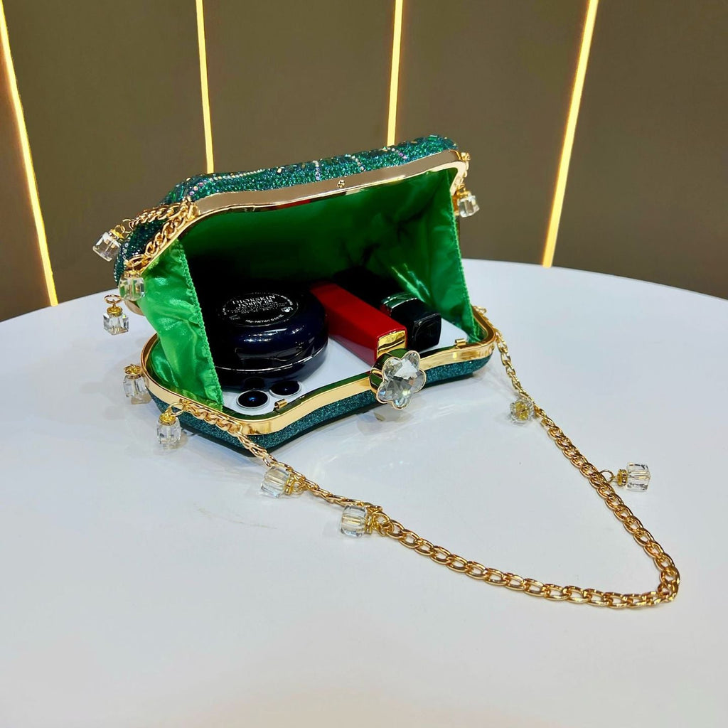 Rhinestone Evening Clutch Bag for Women | Diamond Party Handbag A47