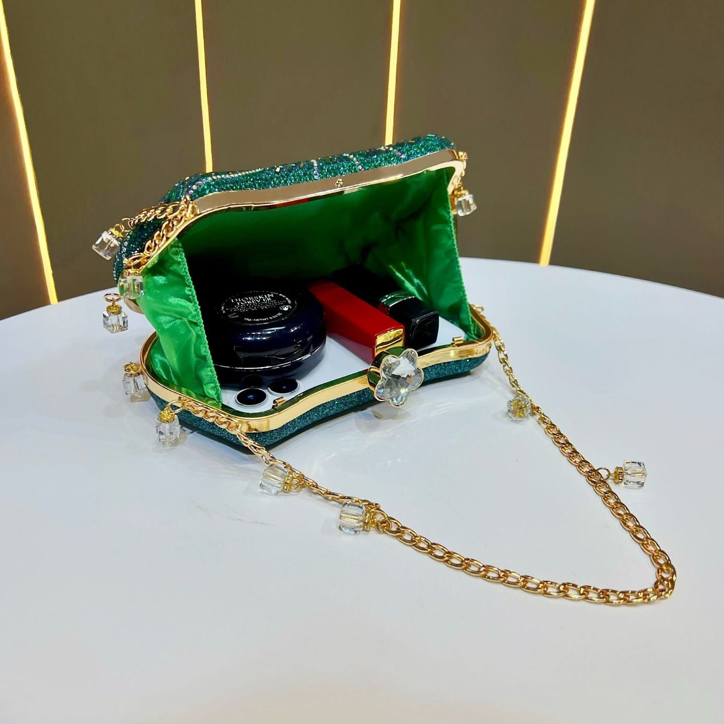 Rhinestone Evening Clutch Bag for Women | Diamond Party Handbag A47
