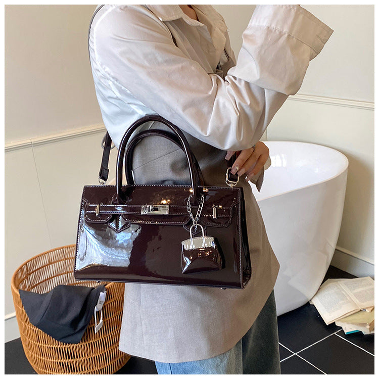 Korean Kelly Tote Bag for Women | PU Leather Underarm Shoulder Bag A45