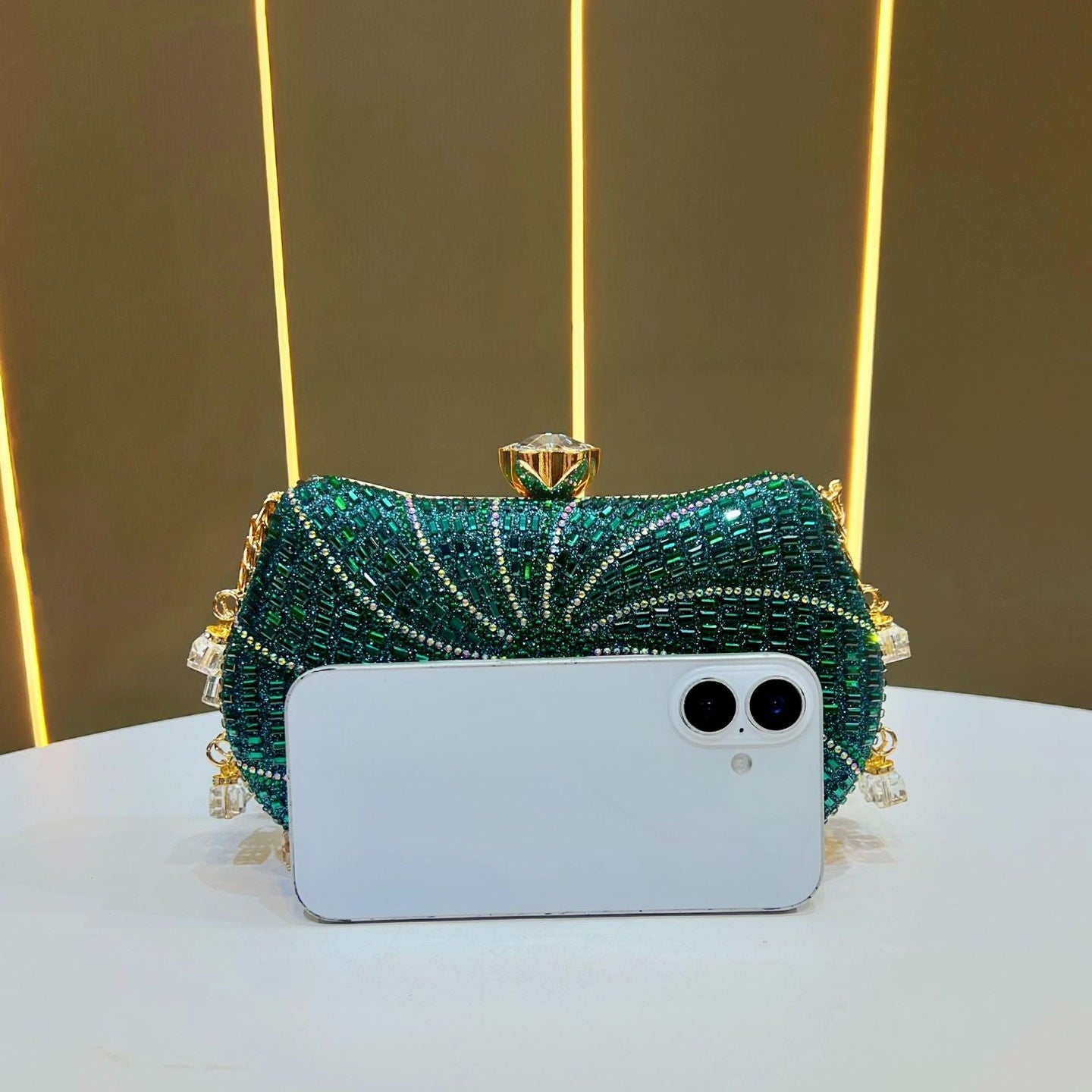 Rhinestone Evening Clutch Bag for Women | Diamond Party Handbag A47