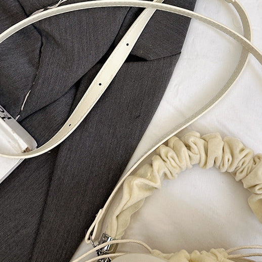 Petal Bucket Bag for Women | Ruched Handle, Drawstring Close A9