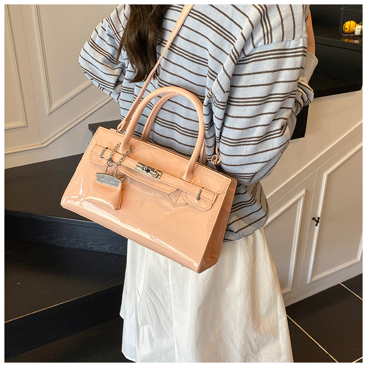 Korean Kelly Tote Bag for Women | PU Leather Underarm Shoulder Bag A45