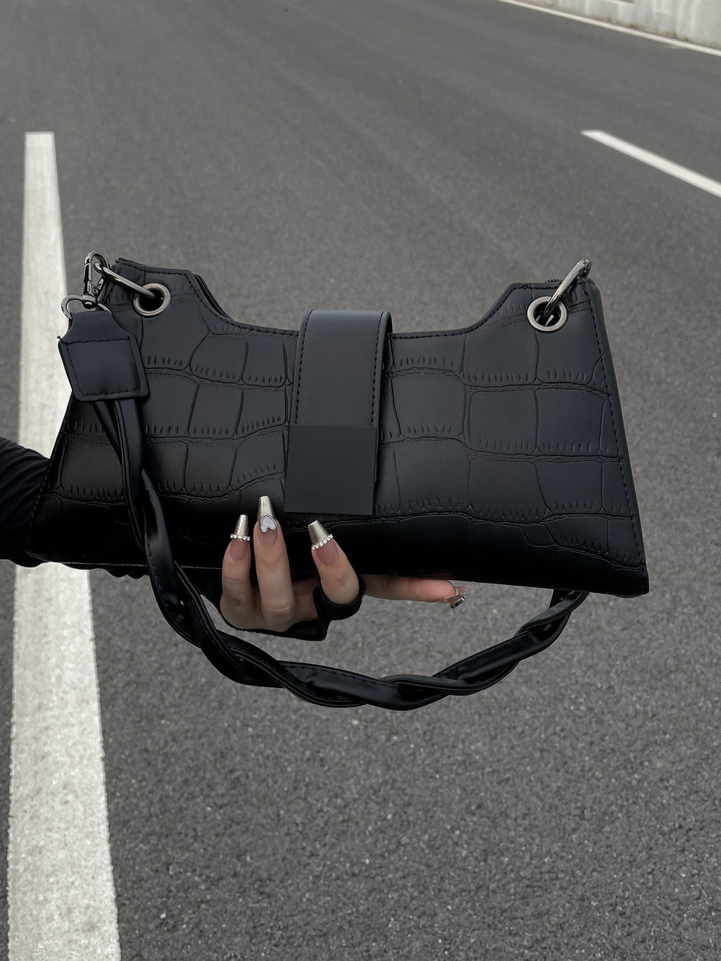 High-End PU Baguette Underarm Bag | Shoulder Crossbody Bag for Women A64