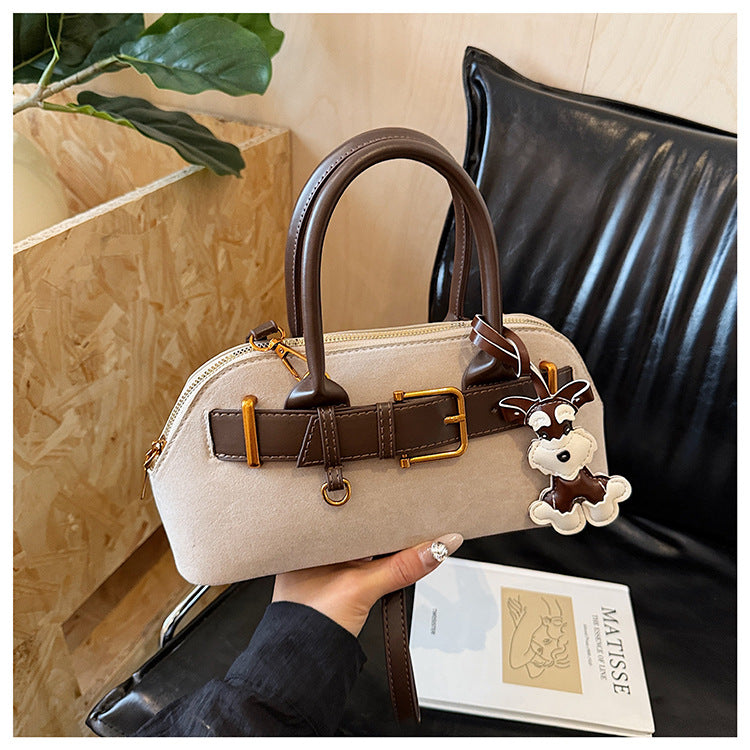 Retro Satchel Bag for Women | PU Leather Commuter Handbag Charm A40