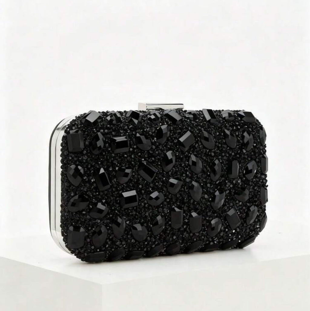Full Rhinestone Acrylic Clutch Bag | Square Evening Banquet Bag A70