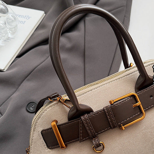 Retro Satchel Bag for Women | PU Leather Commuter Handbag Charm A40