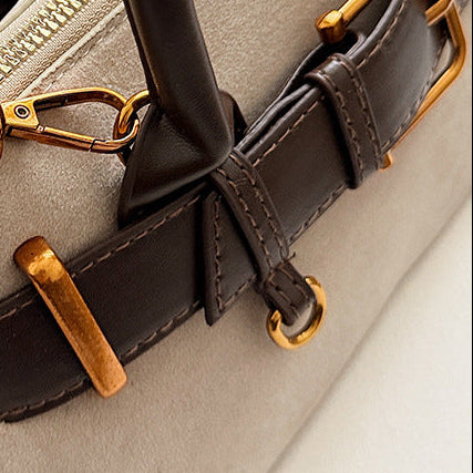 Retro Satchel Bag for Women | PU Leather Commuter Handbag Charm A40