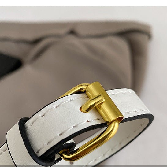 Lace Embroidered Flap Bag for Women | Gold Ring Handle A3