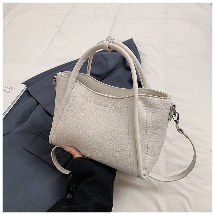 Large Capacity PU Tote Bag for Women | Zipper, Structured A7