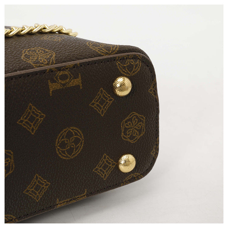 Vintage Pattern Bucket Bag | PU Crossbody Shoulder Bag for Women A69
