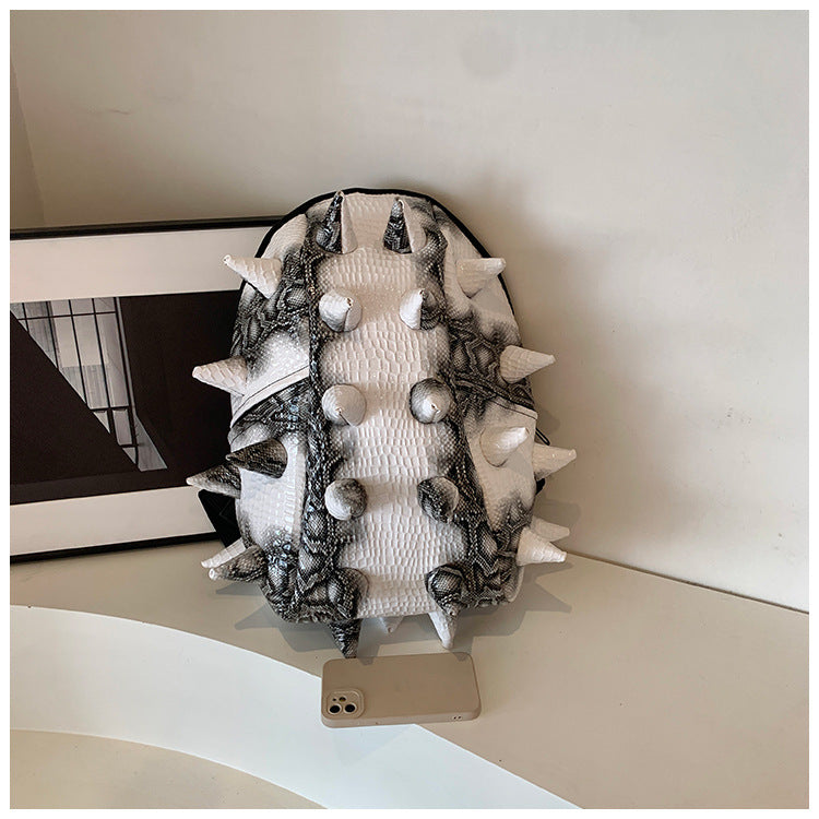 3D Hedgehog PU Backpack | Waterproof Animal Pattern School Bag A58
