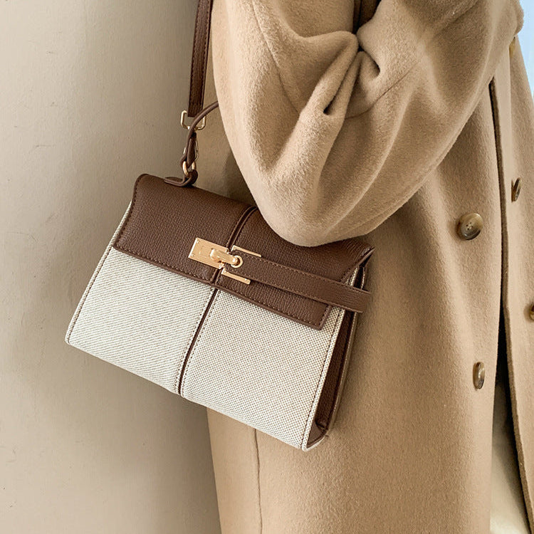 Classic Kelly Lock Bag for Women | PU Leather Crossbody Shoulder Bag A44