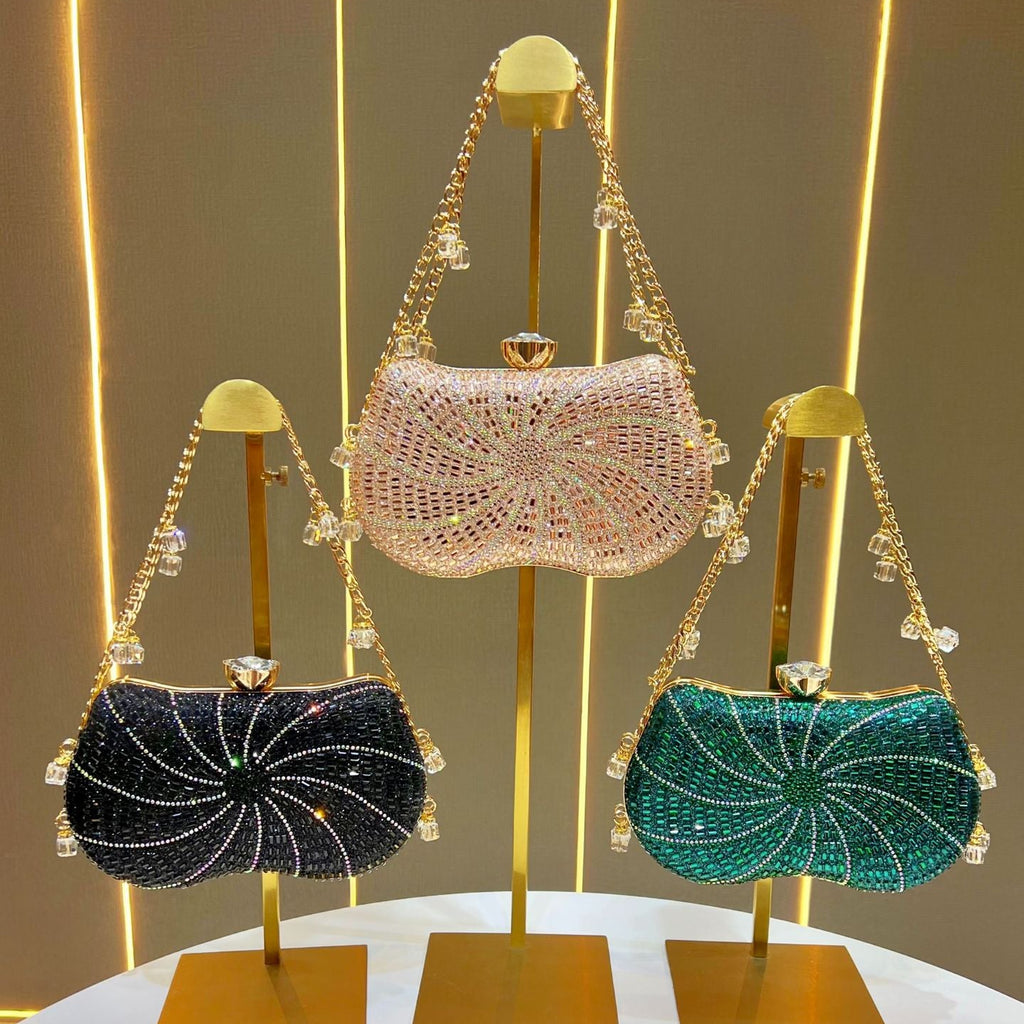 Rhinestone Evening Clutch Bag for Women | Diamond Party Handbag A47