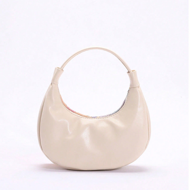 3D Floral Embroidery Hobo Bag for Women | Mesh Jacquard PU Leather A42